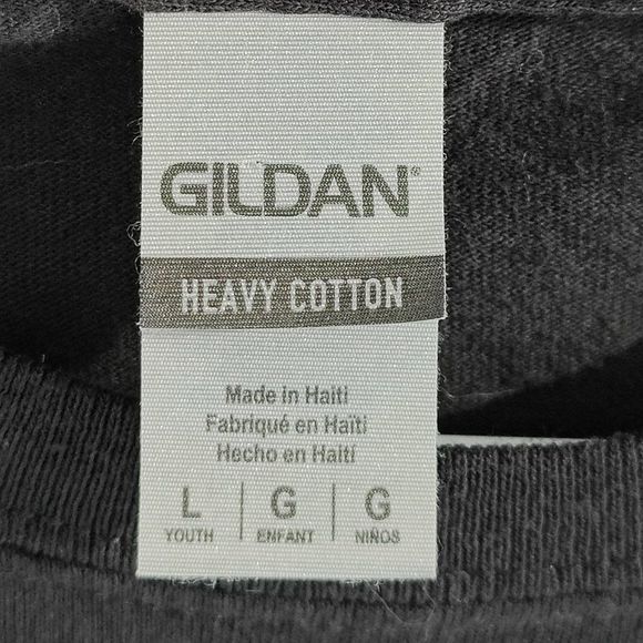 Youth Gaming "Control Freak" Printed T Black w/ Off-white Graphic, Size Youth Lr - Picture 5 of 6